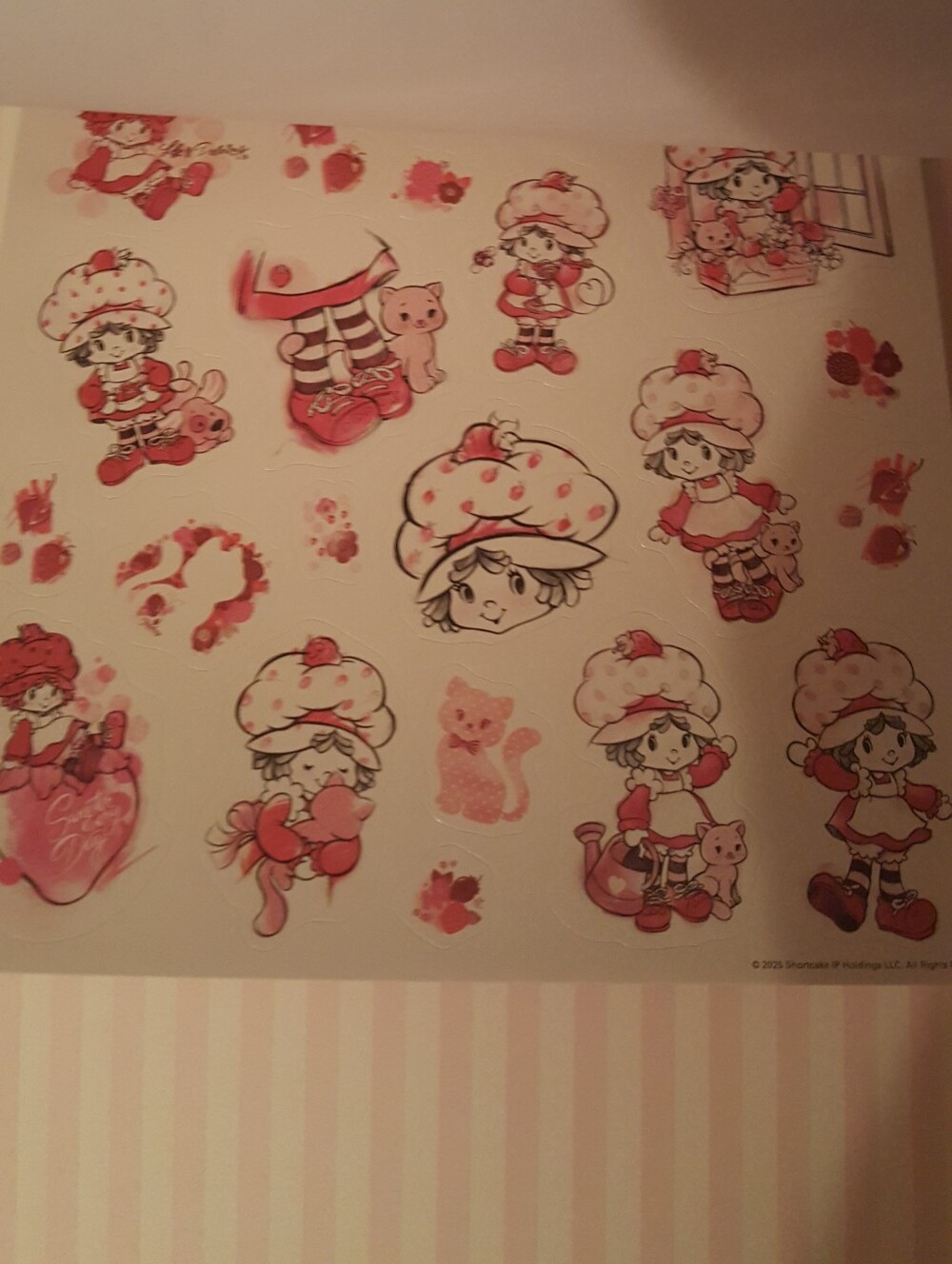 The World of Strawberry Shortcake Stickerland Embellished Stickers - Red & Pink - Picture 6 of 8